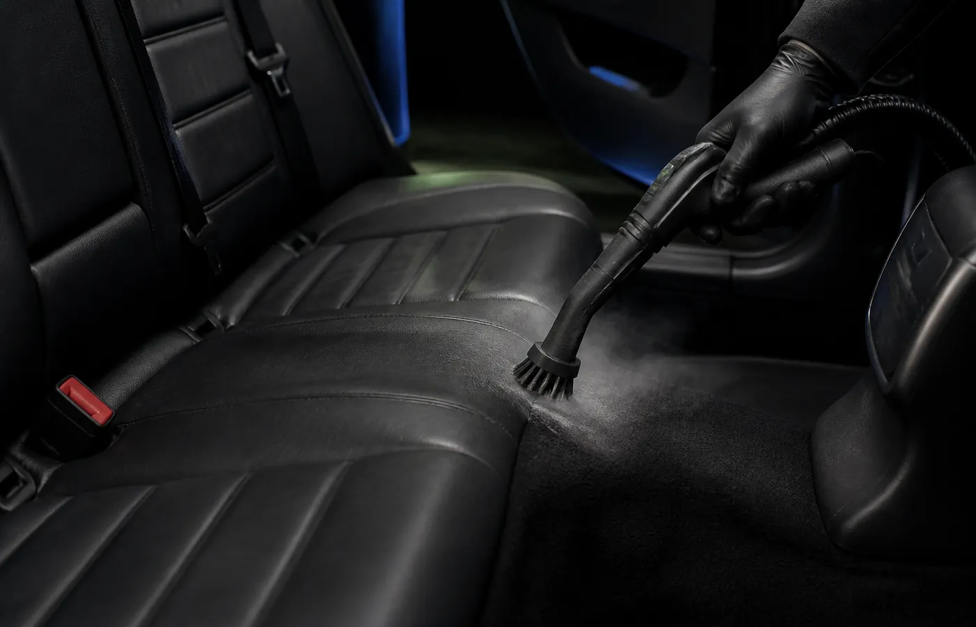 Concept image illustrating deep sanitization of a vehicle cabin